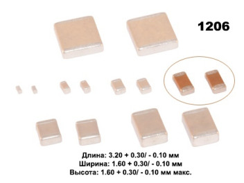 1000пф X7R 2000в 10% (1210) Чип керам,конденсатор WASIN 1210B102K202CT