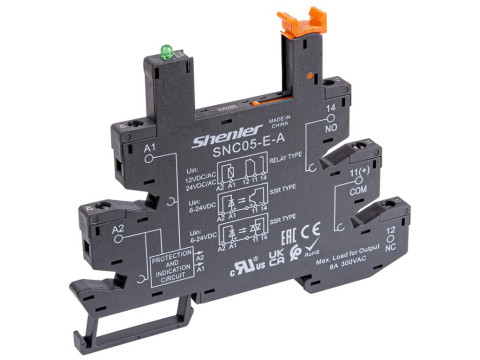 SNC05-E-A, SNC05-E-A, колодка винтовая для реле 12 / 24В серии RNC, Shenler