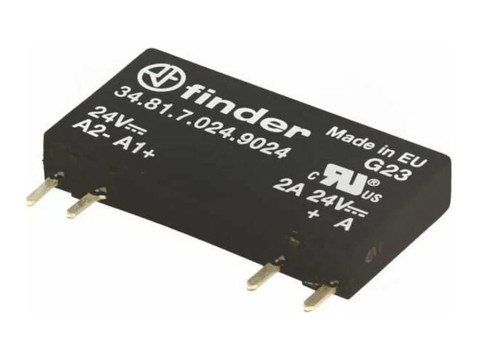 34.81.7.005.9024, 34.81.7.005.9024, Твердотельное реле 6A, 24В DC, вход 5В DC, Finder