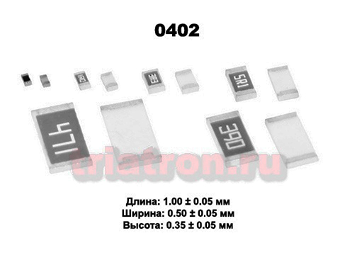 2,2ом 5% CR-02 1/16W (0402) Чип резистор CR-02JL6---2R2 (RES 0402) (RES 0402 2R2 5%)