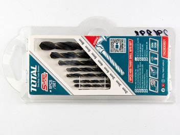 Набор сверл по металлу HSS 8шт 2X49,3X61,3X61,4X75,4X75,5X86,6X93,8X117, для дрели Total Набор сверл по металлу HSS 8шт 2X49,3X61,3X61,4X75,4X75,5X86,6X93,8X117, для дрели Total