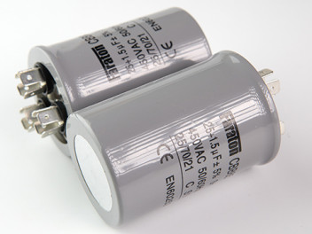 25+1,5мкф 450VAC 5% (50Х75) CBB65-C (3 выв.) клеммы пусковой конденсатор FARATON CBB65-C256+155J450