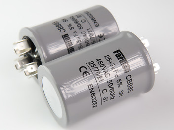 25+3,0мкф 450VAC 5% (50Х75) CBB65-C (3 выв.) клеммы пусковой конденсатор FARATON CBB65-C256+305J450