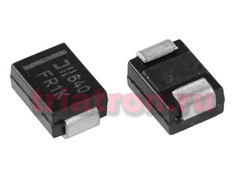 US1M (1A,1000В) DO-214AC (SMA) диод SMD (лента) TRR