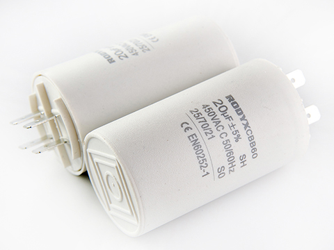 20мкф 450VAC 5% (40Х70) CBB60-A КЛЕММЫ пусковой конденсатор RODYX