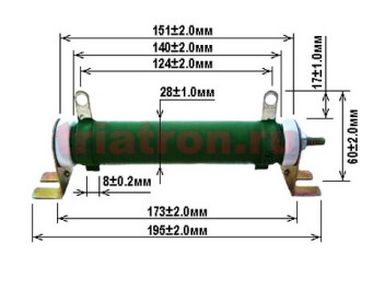 2,0ом 5% DDR-100W С5-35В проволочный резистор DDR 100W 2RJ