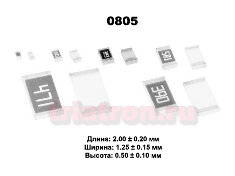 12ом 5% FRC0805 1/8W (0805) Чип резистор FRC0805J120TS FJ