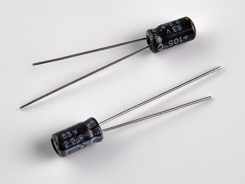 2,2мкф 63в 105° CD110 (4X7) конденсатор мини FARATON