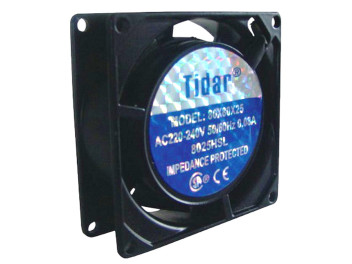 RQA 8025HBL 220VAC, Осевой вентилятор AC TIDAR с подшипником качения RQA, 80х25, HBL, 220 В