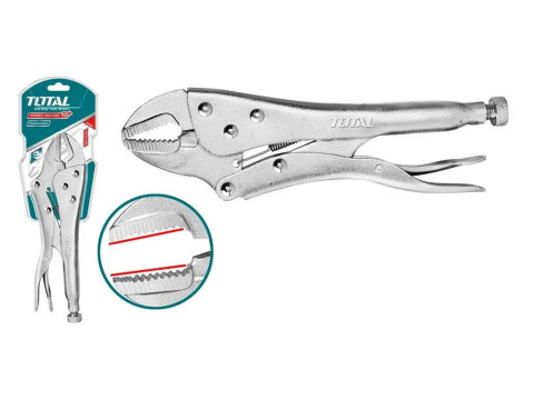 THT191002, Зажим струбцина (клещи) плоский захват 250 мм, материал Cr-V TOTAL