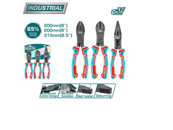 THT2CK231S, Набор плоскогубцев сложного действия 3шт TOTAL THT2CK231S, Набор плоскогубцев сложного действия 3шт TOTAL
