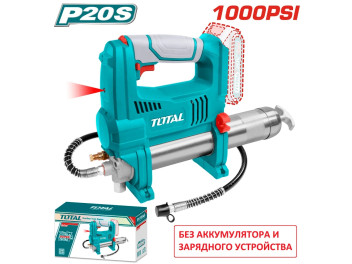 TGGLI2010, Аккумуляторный шприц для масляной смазки,20В,давление: 10 000psi (690бар),282 г/мин TOTAL TGGLI2010, Аккумуляторный шприц для масляной смазки,20В,давление: 10 000psi (690бар),282 г/мин TOTAL