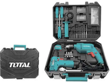 THKTHP1192, Электрическая дрель и аккумуляторный шуруповерт с набором инструмента (119 предметов) TO THKTHP1192, Электрическая дрель и аккумуляторный шуруповерт с набором инструмента (119 предметов) TO