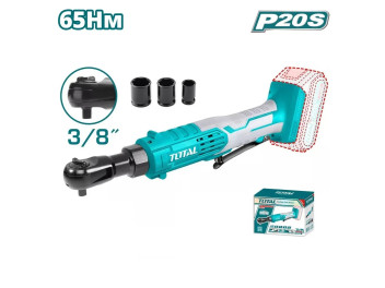 TDRLI2060151, Аккумуляторная трещотка Li-Ion 20V, 65 Нм, 3/8''квадрат, 250об/мин,3шт 13,17,19м (БЕЗ TDRLI2060151, Аккумуляторная трещотка Li-Ion 20V, 65 Нм, 3/8''квадрат, 250об/мин,3шт 13,17,19м (БЕЗ