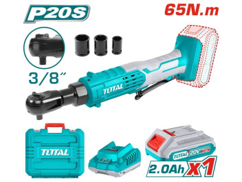 TDRLI2060152, Аккумуляторная трещотка Li-Ion 20В,квадр привод: 3/8',65Нм,скор холост хода: 250/мин. TDRLI2060152, Аккумуляторная трещотка Li-Ion 20В,квадр привод: 3/8',65Нм,скор холост хода: 250/мин.