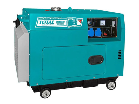 TP250001, Бесшумный дизель-генератор 220-240В,50Гц,фаза:одиночная,макс. выход 5,0кВт TOTAL TP250001, Бесшумный дизель-генератор 220-240В,50Гц,фаза:одиночная,макс. выход 5,0кВт TOTAL