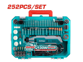 TG5133261, Гравер электрический 130Вт,10000-35000об/мин.,размер цанги: 3,2/2,3мм с аксессуарами TOTA TG5133261, Гравер электрический 130Вт,10000-35000об/мин.,размер цанги: 3,2/2,3мм с аксессуарами TOTA