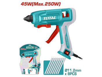 TT401116, Термоклеевой пистолет,220-240В~50/60Гц, 45Вт,диаметр клеевого стержня:11,2мм TOTAL TT401116, Термоклеевой пистолет,220-240В~50/60Гц, 45Вт,диаметр клеевого стержня:11,2мм TOTAL