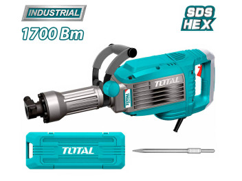 TH217068, Отбойный молоток 1700Вт,скорость удара: 1900bmp,сила удара:50Дж TOTAL