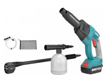 TPWLI20084, Аккумуляторная мойка Li-Ion 20V, 24,8 бар, 2,2 л/мин (с насадками),(1 АКБ 4Ah+ЗУ) TOTAL TPWLI20084, Аккумуляторная мойка Li-Ion 20V, 24,8 бар, 2,2 л/мин (с насадками),(1 АКБ 4Ah+ЗУ) TOTAL