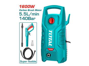 TGT11336, Мойка высокого давления,220-240В~50/60Гц,1600Вт,140бар (2030psi),5,5л/мин TOTAL