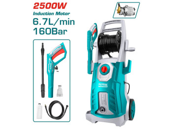 TGT11246, Мойка высокого давления,220-240В~50Гц,2500Вт,160бар (2300psi),6,7л/мин TOTAL