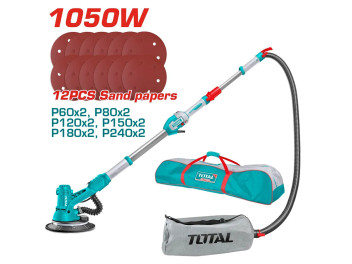 TDWS105016, Шлифмашина для стен,220-240 В~50/60 Гц,1050Вт,1000-2900об/мин TOTAL