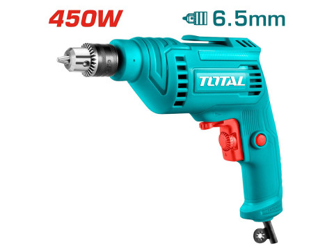TD45656, Дрель-шуруповерт 450Вт,0-4300об/мин,макс. диаметр сверления:6,5мм TOTAL