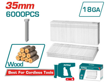 TAC918356, Гвозди для стэплера,35мм, 6000шт./цв, коробка,подходит для TCBNLI3505, TCBNLI3508, TCBNLI