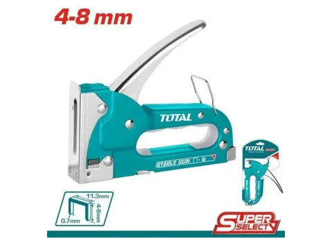THT31140, Степлер железный скобы: проволока: 0,7мм, корона: 11,3мм, длина: 4-8мм TOTAL