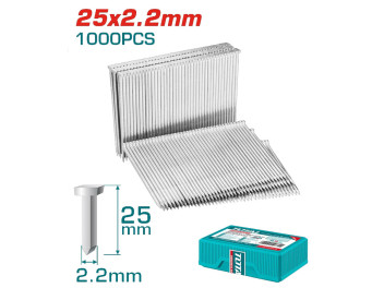 TAC06825, Штифты для гвоздезабивного пистолета (Ga23) 25 mm, 10000 шт TOTAL