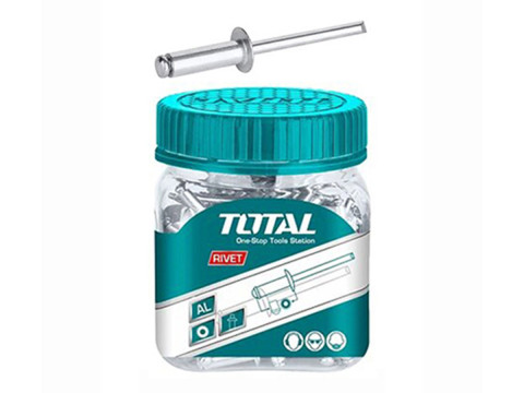 WJRT4001011, Заклепки алюминиевые 4.0x10мм в пластиковой банке 200 шт TOTAL