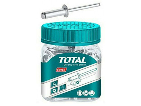 WJRT4801611, Заклепки алюминиевые 4.8x16мм в пластиковой банке 100 шт TOTAL