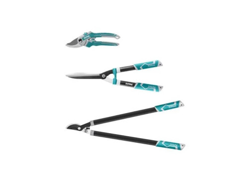 THT1576033, Набор садовых инструментов 3шт. (секатор, ножницы, сучкорез) TOTAL