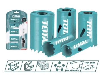 TACSH1071, Набор биметаллических кольцевых пил 19-35мм (7 предметов) Total, TOTAL