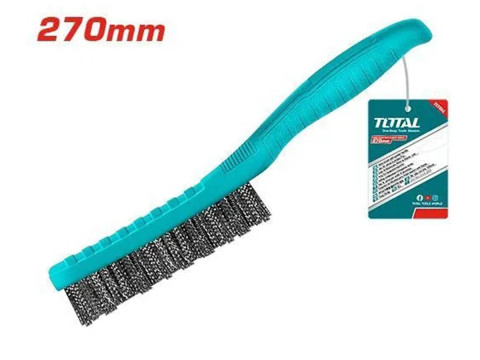 TAC3804051, Щетка проволочная 270мм, пластиковая ручка 5 рядов TOTAL