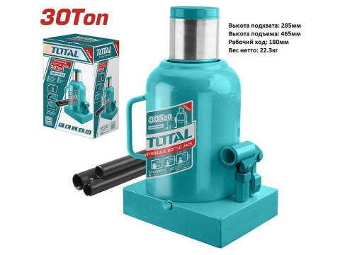 THT109302, Домкрат гидравлический,30т, мин.высота: 260мм,макс высота: 430мм,путешествие: 170мм TOTAL THT109302, Домкрат гидравлический,30т, мин.высота: 260мм,макс высота: 430мм,путешествие: 170мм TOTAL