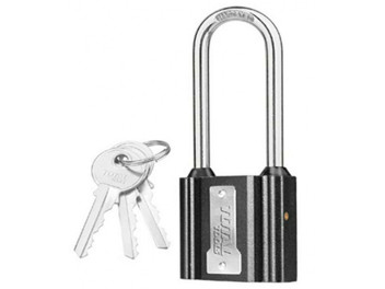 TLK31321L, Замок чугунный с длинной дужкой 32мм 3 ключа TOTAL