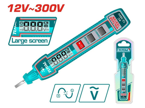THTS33001, Отвертка индикаторная,AC 12-300V, TOTAL