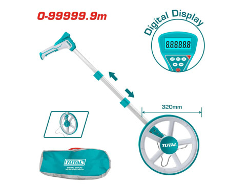 TMT19923, Измерительное колесо с цифровым дисплеем, разрешение дисплея:0,1м,допуск: ±5%,диапазон:0-9