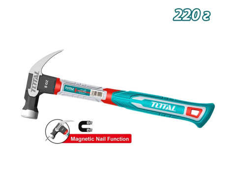 THCH61008, Молоток-гвоздодер,8унций/220г TOTAL
