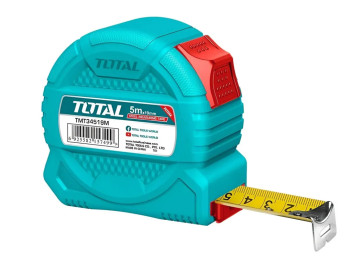 TMT34519M, Рулетка 5мx19мм, сталь, пластиковый корпус TOTAL