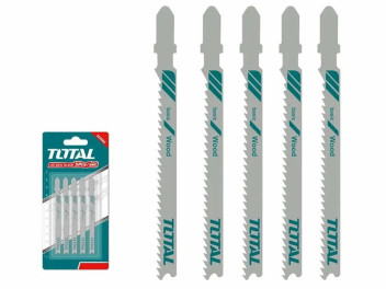 TAC51101B, Полотнa для лобзика по дереву 5шт,длина зуба: 74 мм, 10TPI TOTAL