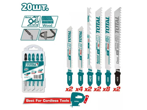 TAC2001, Полотна для электролобзика 20шт./компл. TOTAL