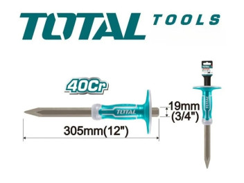 THT4421219, Зубило с протектором 4мм*19мм*305мм TOTAL