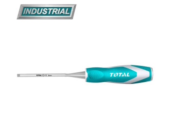 THT4166, Стамеска плоская по дереву 6 мм, длина 140 мм TOTAL