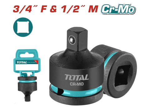 THIAD3412, Адаптер ударный,3/4'(внутренняя резьба) x 1/2'(наружная резьба) TOTAL