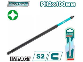 TACIM71PH2150, Биты ударные PH2,150мм,1шт. TOTAL