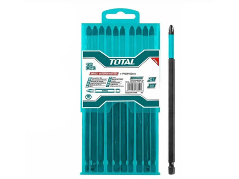 TACIM16PH263, Набор торсионных бит PH2*150mm (упак.10 шт.) TOTAL