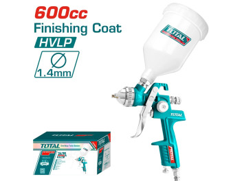 TAT10601, Краскораспылитель пневматический, 1.4мм, объем 600мл. TOTAL